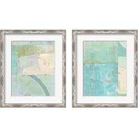 Framed 'Coastal Blues 2 Piece Framed Art Print Set' border=