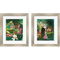 Framed 'Hidden Jungle 2 Piece Framed Art Print Set' border=