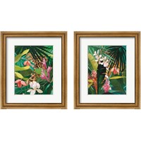 Framed 'Hidden Jungle 2 Piece Framed Art Print Set' border=