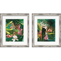 Framed 'Hidden Jungle 2 Piece Framed Art Print Set' border=