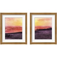 Framed 'Beachland  2 Piece Framed Art Print Set' border=