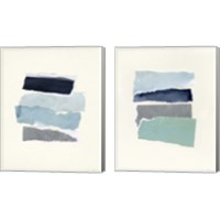 Framed 'Seaside Color Study 2 Piece Canvas Print Set' border=