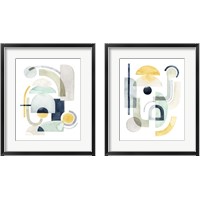 Framed 'Planetary Shift 2 Piece Framed Art Print Set' border=