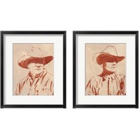 Framed 'Man of the West 2 Piece Framed Art Print Set' border=