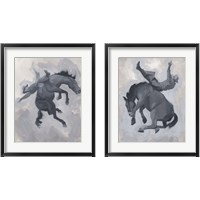 Framed 'Getting Pitched 2 Piece Framed Art Print Set' border=