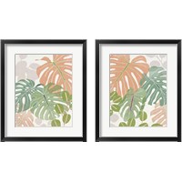 Framed 'Sherbet Tropical 2 Piece Framed Art Print Set' border=