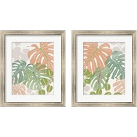 Framed 'Sherbet Tropical 2 Piece Framed Art Print Set' border=