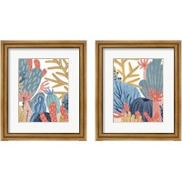 Framed 'Paper Reef 2 Piece Framed Art Print Set' border=