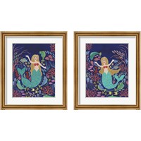 Framed 'Water Queen 2 Piece Framed Art Print Set' border=