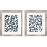 Framed 'Blue Grass 2 Piece Framed Art Print Set' border=