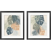 Framed 'Monstera  2 Piece Framed Art Print Set' border=