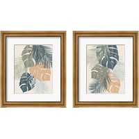 Framed 'Monstera  2 Piece Framed Art Print Set' border=