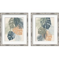 Framed 'Monstera  2 Piece Framed Art Print Set' border=