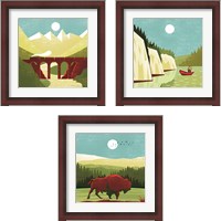 Framed 'Great Outdoors 3 Piece Framed Art Print Set' border=