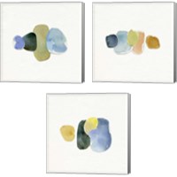 Framed 'Doucet Collage 3 Piece Canvas Print Set' border=