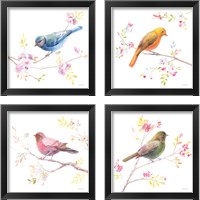 Framed 'Flight Friends 4 Piece Framed Art Print Set' border=