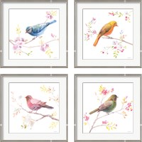 Framed 'Flight Friends 4 Piece Framed Art Print Set' border=