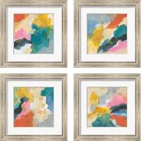 Framed 'Daydream  4 Piece Framed Art Print Set' border=