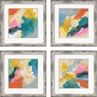 Framed 'Daydream  4 Piece Framed Art Print Set' border=