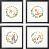 Framed 'Be 4 Piece Framed Art Print Set' border=