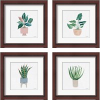 Framed 'Home Garden 4 Piece Framed Art Print Set' border=