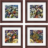 Framed 'Sea Life 4 Piece Framed Art Print Set' border=