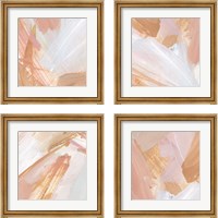 Framed 'Pink Vanilla 4 Piece Framed Art Print Set' border=