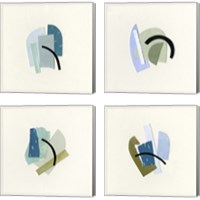 Framed 'Bits & Pieces 4 Piece Canvas Print Set' border=