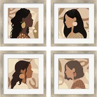 Framed 'Fruit Earring 4 Piece Framed Art Print Set' border=