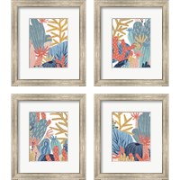 Framed 'Paper Reef 4 Piece Framed Art Print Set' border=