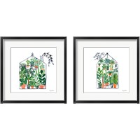 Framed 'Greenhouse  2 Piece Framed Art Print Set' border=