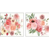 Framed 'Boho Bouquet 2 Piece Art Print Set' border=