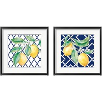 Framed 'Everyday Chinoiserie Lemons 2 Piece Framed Art Print Set' border=