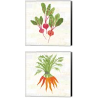 Framed 'Kitchen Garden 2 Piece Canvas Print Set' border=