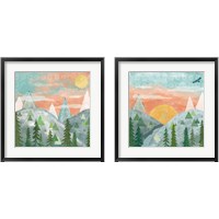 Framed 'Woodland Forest 2 Piece Framed Art Print Set' border=