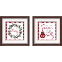 Framed 'Christmas 2 Piece Framed Art Print Set' border=