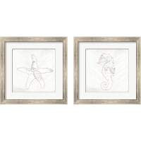 Framed 'Coastal 2 Piece Framed Art Print Set' border=