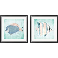 Framed 'Fish In The Sea 2 Piece Framed Art Print Set' border=