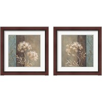 Framed 'Delicate Beauty in Blue 2 Piece Framed Art Print Set' border=