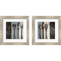 Framed 'Cafe & Bistro 2 Piece Framed Art Print Set' border=