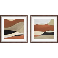 Framed 'Coalescence Neutral Square 2 Piece Framed Art Print Set' border=