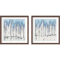 Framed White Sailboat Crowd 2 Piece Framed Art Print Set