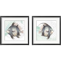 Framed 'Coastal Fish 2 Piece Framed Art Print Set' border=