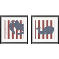 Framed 'American Coastal 2 Piece Framed Art Print Set' border=