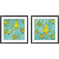 Framed 'School Of Fish 2 Piece Framed Art Print Set' border=