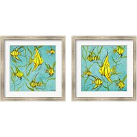 Framed 'School Of Fish 2 Piece Framed Art Print Set' border=