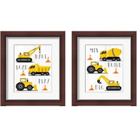 Framed 'Construction 2 Piece Framed Art Print Set' border=