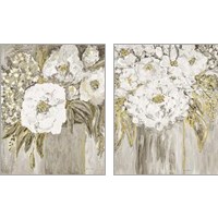 Framed 'Golden Age Floral 2 Piece Art Print Set' border=