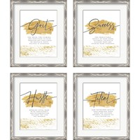 Framed 'Word Definitions 4 Piece Framed Art Print Set' border=