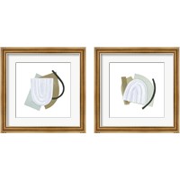 Framed 'Mod Rainbow Collage 2 Piece Framed Art Print Set' border=